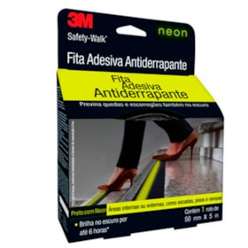 Fita Antiderrapante Neon Safety Walk 50mmx5m 3M