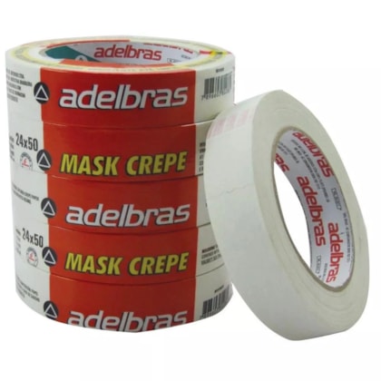 Fita Crepe Mask 24mmx50m 710 Adelbras-7615d1c4-8232-46df-9b84-181661b34181