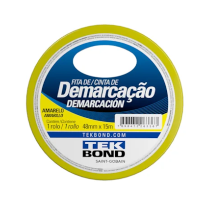 Fita Demarcação Amarela 48MMX15MM 78072708188 TEKBOND