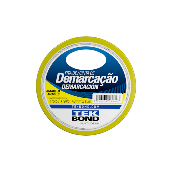 Fita Demarcação Amarela 48MMX15MM 78072708188 TEKBOND-11b1e324-e1cb-419c-a7d7-428eb5fe945a