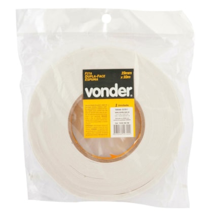 Fita Dupla Face de Espuma 19mmx10M Vonder-986bb842-4fb7-4dfd-8d4f-b2c3fc229383
