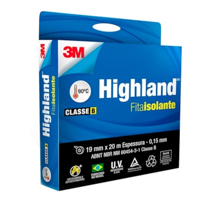 Fita Isolante 20Mx19MM Highland 3M-4ffee48d-80b4-426a-9e6f-5a4d1a60b6c7