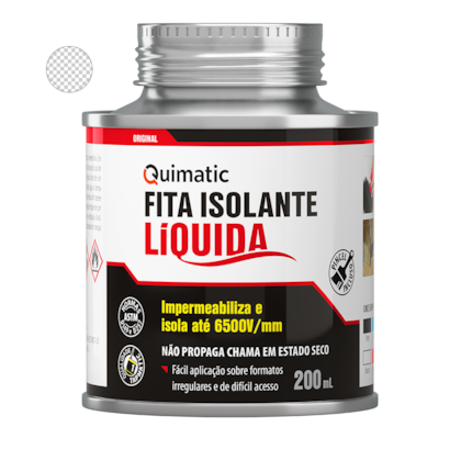 Fita Isolante Líquida 200 mL (Incolor) BI1 Quimatic 