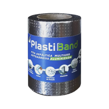 Fita Manta Asfáltica Aluminizada Autoadesiva Multiuso 10m X 15 cm PlastBand 017 DPlastic-0c4b52dd-00d1-4332-995e-20b8989b3161