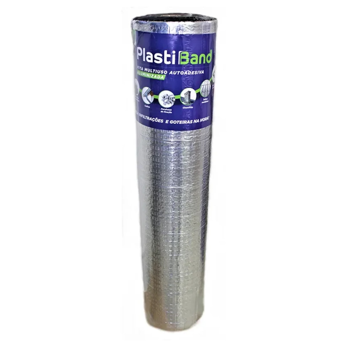 Fita Manta Asfáltica Aluminizada Autoadesiva Multiuso 10m X 90cm