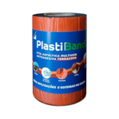 Fita Manta Asfáltica TerraCota Autoadesiva Multiuso 10m X 20cm PlastBand 003 DPlastic