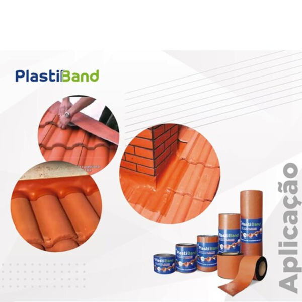Fita Manta Asfáltica TerraCota Autoadesiva Multiuso 10m X 90cm PlastBand 006 DPlastic-c4194ddb-043c-48d8-9e55-78676b1fc169