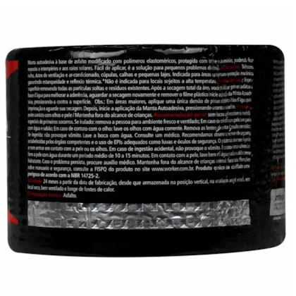 Fita Manta Autoadesiva Alumínio 10cmx10m - 343064 Worker-7dc1d10e-bb6d-45c0-b32f-1bb1dd80f431