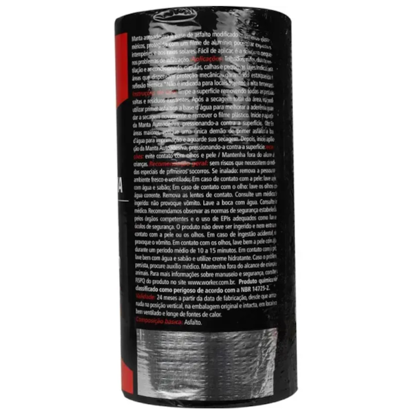 Fita Manta Autoadesiva Alumínio 30cmx10m - 460117 Worker-2f829388-060c-4a8c-a758-16ccda64a668