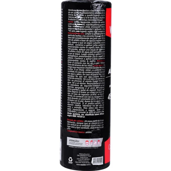 Fita Manta Autoadesiva Alumínio 45cmx10m - 460125 Worker-7ccf9192-7c9c-4716-b2e0-426c56dd0631