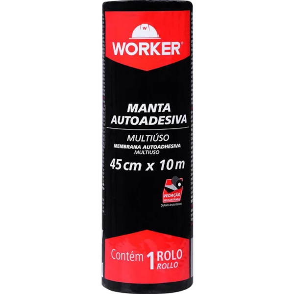 Fita Manta Autoadesiva Alumínio 45cmx10m - 460125 Worker-5c945783-36fd-49e5-b389-f6db81c630f9