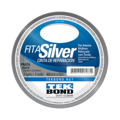 Fita Silver Prata 48mmX5m 21181048000 Tekbond