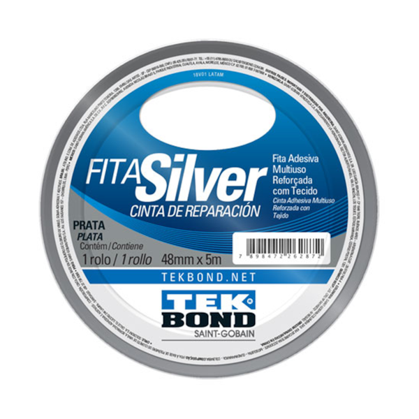 Fita Silver Prata 48mmX5m 21181048000 Tekbond-8b74007e-09c5-4e71-9f60-e733e09273b7