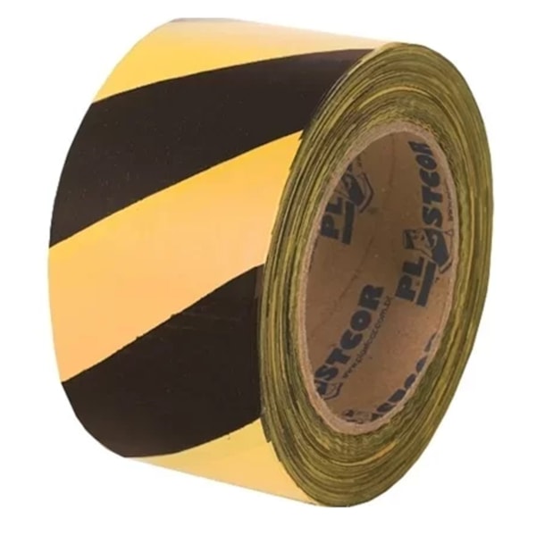 Fita Zebrada Preto/Amarelo 200m 700.00082 Plastcor-dda1011a-f0aa-4090-a270-d4becfb58326