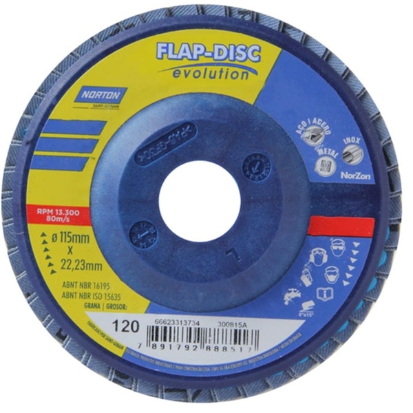 FLAP DISC 115X22 GR120 EVOLUTION-3e1a6ae7-6ff9-4461-85e0-8a443dcbc460