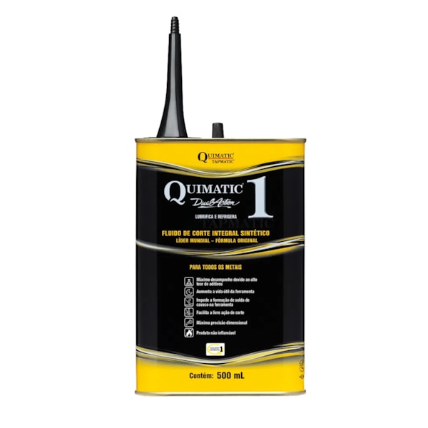 Fluido de Corte Todos Metais QUIMATIC1 - 500 mL AF1 Quimatic-209bc9a3-174c-43ba-b107-f72b9817d7f9