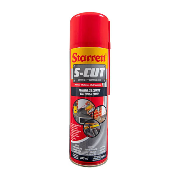 Fluído Lubrificante de Corte Spray 300ml  S-CUT300 Starrett-141d38b7-113c-4741-93a5-5d8844477560