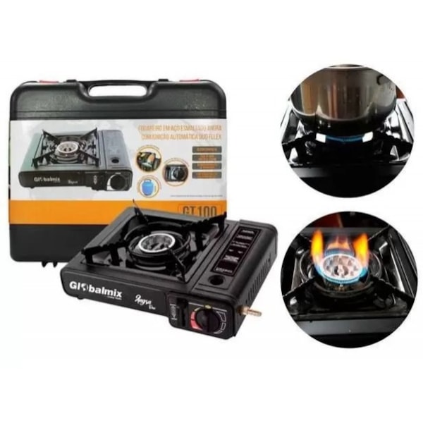 Fogareiro em Aço Esmaltado Angra com Ignição Automática sistema Duo flex GT100 Glomalmix-de6f5517-5459-4a33-90b3-a999376e529d