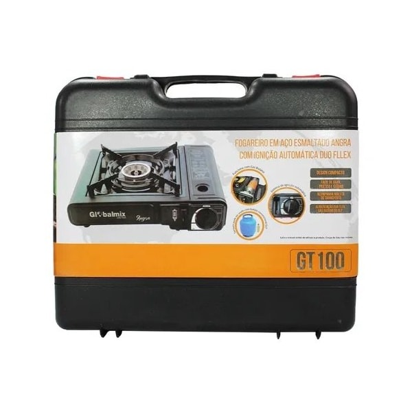 Fogareiro em Aço Esmaltado Angra com Ignição Automática sistema Duo flex GT100 Glomalmix-1f75734e-12b6-431b-bcae-6c25aa473775