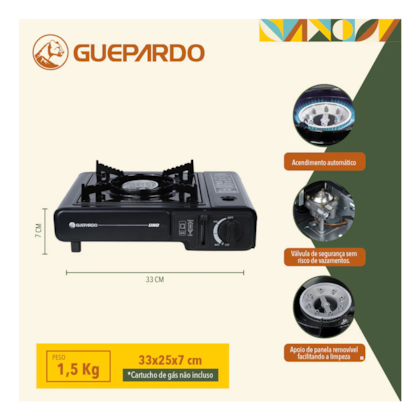 Fogareiro Uno Preto 047005 Nautika-0a38c5b9-32cf-42d4-b496-c56e588d1a51