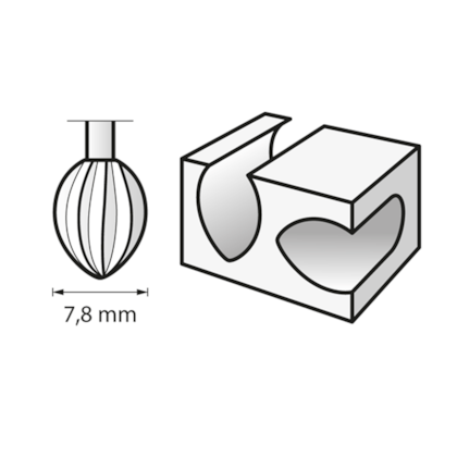Fresa Escareador Arredondado 7,8mm 5/16