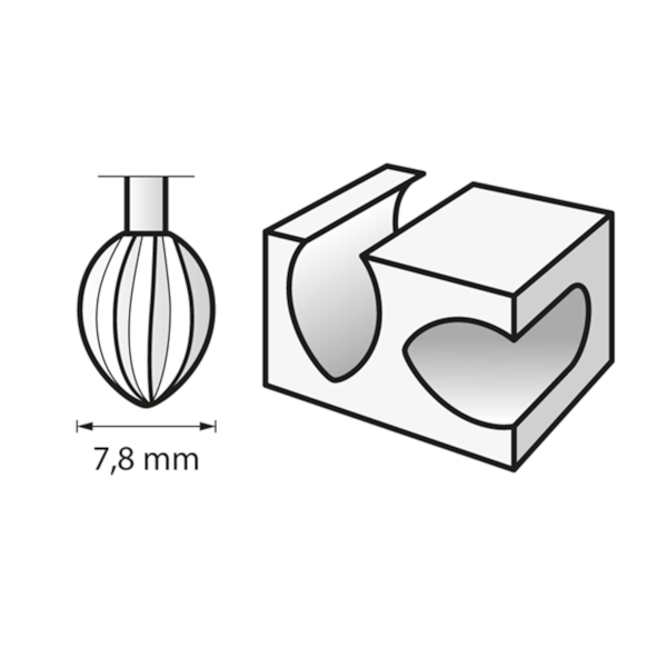 Fresa Escareador Arredondado 7,8mm 5/16