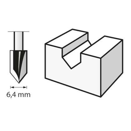 Fresa Ponta V 6,4mm (Ref.640) Dremel-087cf0fe-7416-4b7b-ab1d-c7e6cc2b04c0