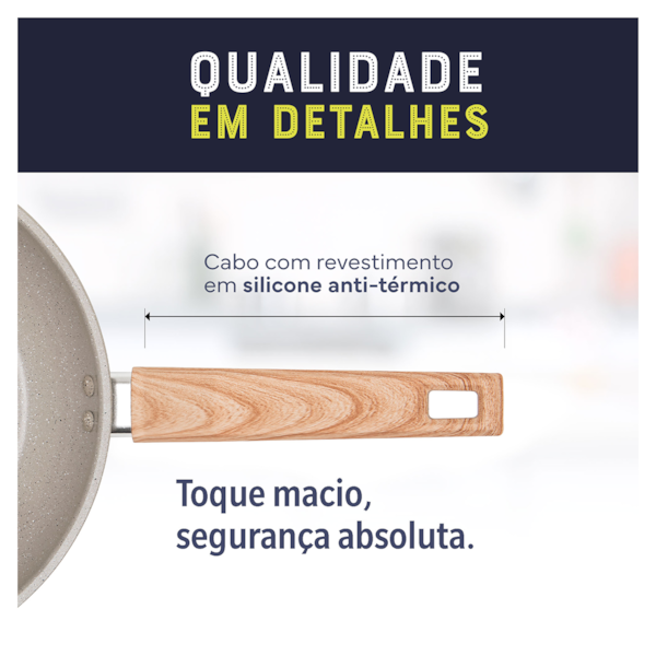 Frigideira 18CM Com Revestimento Cerâmico Antiaderente Marble Cinza Dust 15218301 Oster -bc571b6f-c997-4dd4-abd1-5deaf13d232a