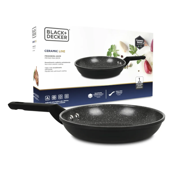 Frigideira 20cm 1,2L Cerâmico BXCWHCFP002 Black&Decker-448006a8-a805-4eac-a83b-c72e09c78075
