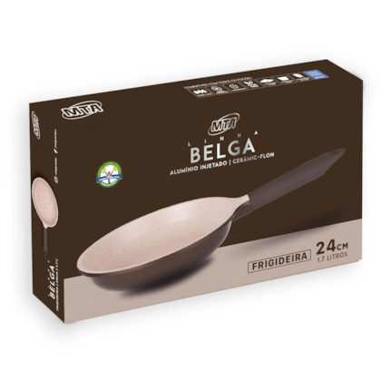 Frigideira Belga Antiaderente Cerâmic-Flon Em Alumínio com Fundo de Indução N°24 1,7L 8443 MTA-c9b3cdf4-2188-4aa6-ba1c-234e82b673e7