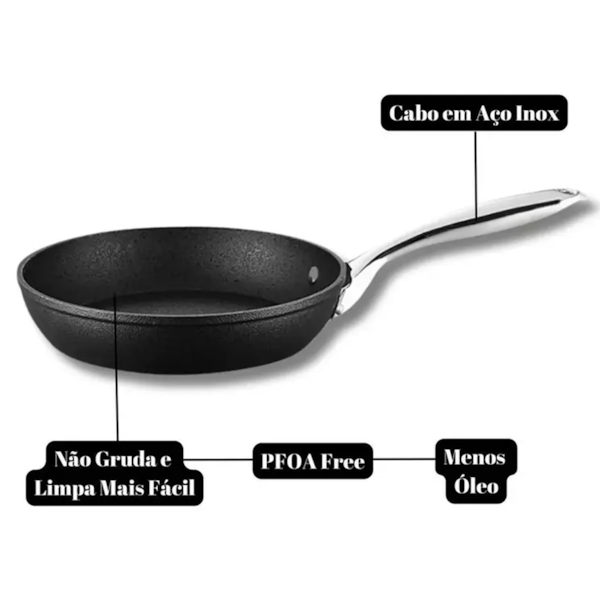 Frigideira Black Rock Alumínio Indução 28cm 10032 Mimo Style-cfbce9d1-3d80-4fe4-bcbe-90528212370c