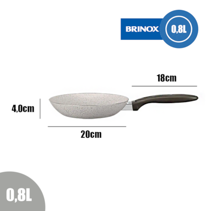 Frigideira Cerâmic Life Suprema Em Alumínio 20cm 0,8L Vanilla 7244/352 Brinox-7f0f0293-9071-4f68-ad23-41f6e153d136