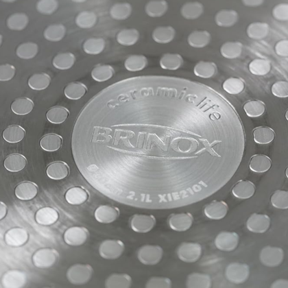 Frigideira Cerâmica Antiaderente Orion em Alumínio C/Indução 2,6L 28cm Preta 4813357 Brinox -3a6ba499-e110-47a1-847e-d82a56dad97a