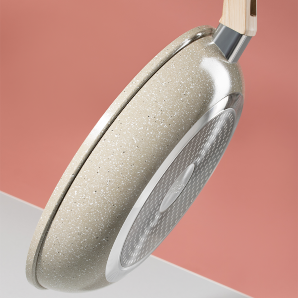 Frigideira Cerâmica Marble Alumínio com Revestimento Antiaderente 24cm Cinza Dust 138601.01 Oster -bb59b5a3-8122-46c2-b4cb-a85b298765e7