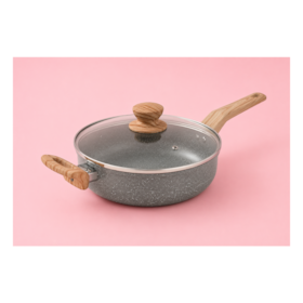 Frigideira Com Tampa 24CM 2,7L Antiaderente Marble Edition Dark Grey 15217702 Oster