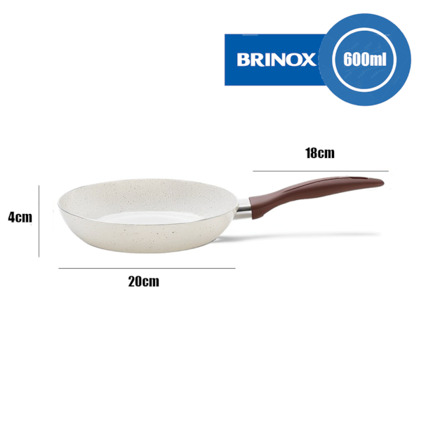 Frigideira Granada Smartplus Alumínio Antiaderente com Indução 20cm 0,6L Vanilla 4774/340 Brinox-a20e3a5b-a78e-4208-9e4b-db869454308b