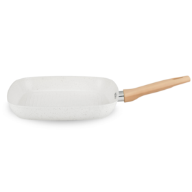 Frigideira Grill Carmela Ceramic-Flon em Alumínio 2,4Lx28cm Vanilla 8491 MTA