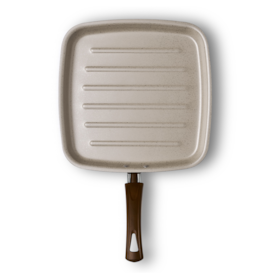 Frigideira Grill em Alumínio 1,1L Cor Baunilha MTA 1280