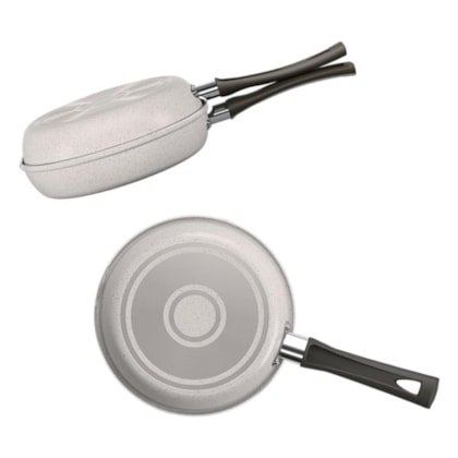 Frigideira Omeleteira Cerâmic Life Suprema Alumínio 18cm 0,75L Vanilla 7244/359 Brinox-0fb71412-3b9c-4b1f-afac-4408d03608dd