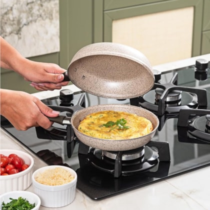 Frigideira Omeleteira Cerâmic Life Suprema Alumínio 18cm 0,75L Vanilla 7244/359 Brinox-6be0e0cd-6a55-43d9-b834-b609e87fae47