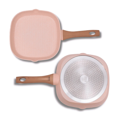 Frigideira Quartzo Grill Quadrado Indução 24cm 10806 Mimo Style