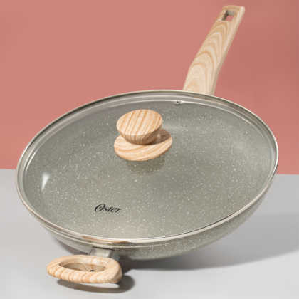 Frigideira Wok Cerâmic Marble Alumínio com Revestimento Antiader. 30cm Cinza Dust 138604.02 Oster-bf6aa4a2-295a-4f23-a8aa-fd849868c724