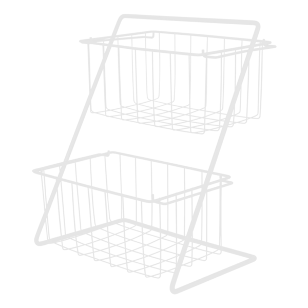 Fruteira de Bancada Viena Branco Em Aço Esmaltado com 2 Níveis BelFix -89320269-6112-4a20-8c39-83cebacf1ea2