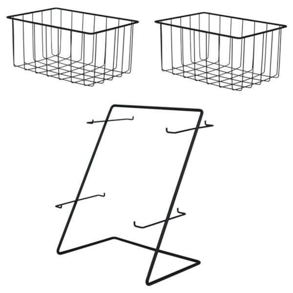 Fruteira de Bancada Viena Preto Em Aço Esmaltado 2 Níveis 992507 Bel Fix -b98a4ea5-a65d-4d01-ab0d-72f8adec0885