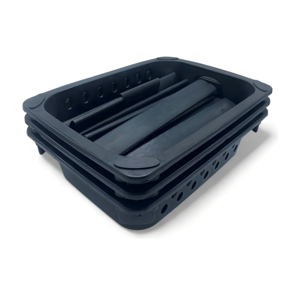 Fruteira de Chão 3 Andares Preto Plástico São Bernardo FR-08-4514080f-9bcf-40b3-b780-0f9d284123d8