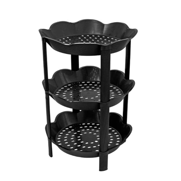 Fruteira de Chão 3 Andares Preto Plástico São Bernardo FR.10-143e1b6e-1baf-4c31-94d2-b1dd8aa6dbd5