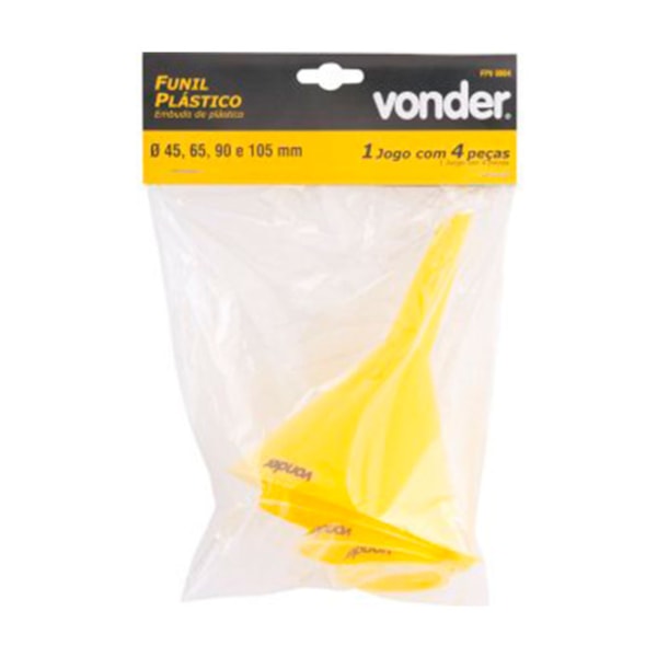 Funil de Plástico com 4 Peças FPV004 Vonder-b59b7bbb-7239-486e-bfe3-1f391c09aab2
