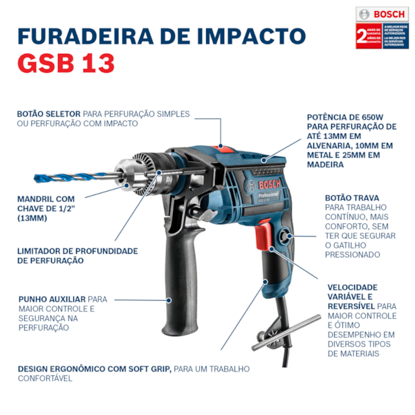 Furadeira de Impacto 1/2