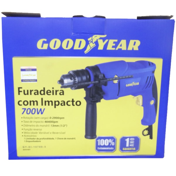 Furadeira De Impacto 1/2 700w Gydi107003 Goodyear-cbef8478-842c-4564-906d-77286e63a272