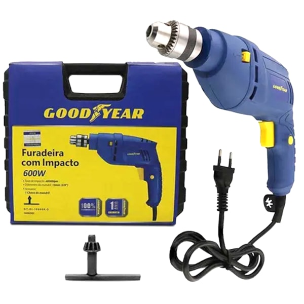Furadeira De Impacto 3/8 600w Gydi10600k3 Goodyear-df615377-0088-43c6-ac00-10a8175de9d1